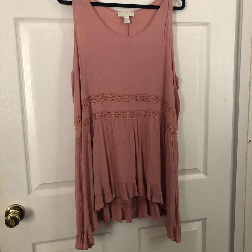 Soft Pink Long Shirt 💗 NWOT